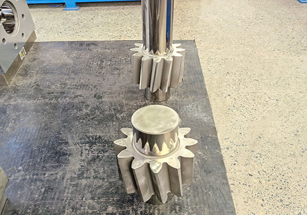 plastic extruder melt pump gears